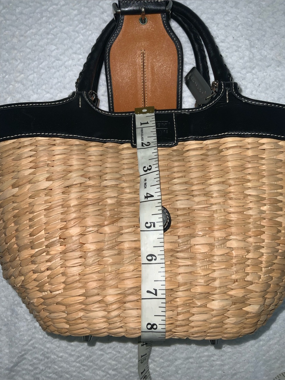 Coach Vintage Soho Straw Tote - Picture 11 of 13